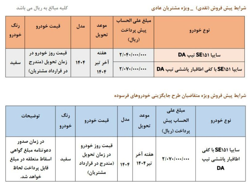 پیش فروش وانت پراید 151 